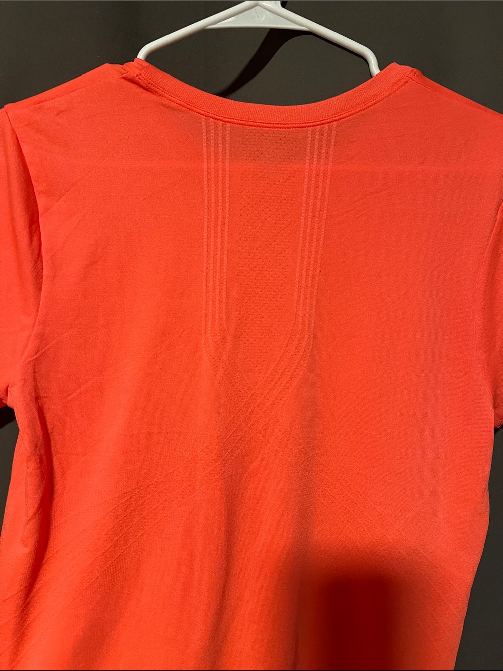 New Balance Women’s Orange / Salmon Short Sleeve Performance Tee View 4